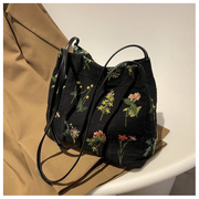 Signature Embroidered Floral Tote Bag